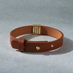 Bracelet gravé « Ta fille t'aime » – cadeau pour papa ou grand-père